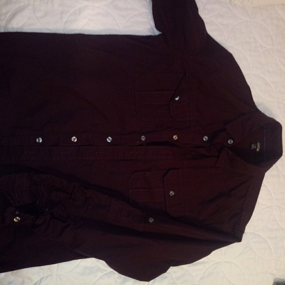 Eggplant colored button up